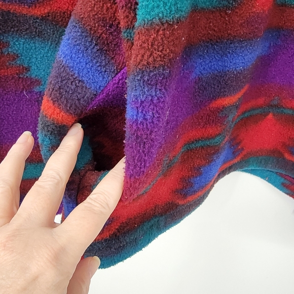 Little Big Horn Fleece Pullover Men's Medium Retro Vintage Wild West Low Pile - Picture 7 of 15